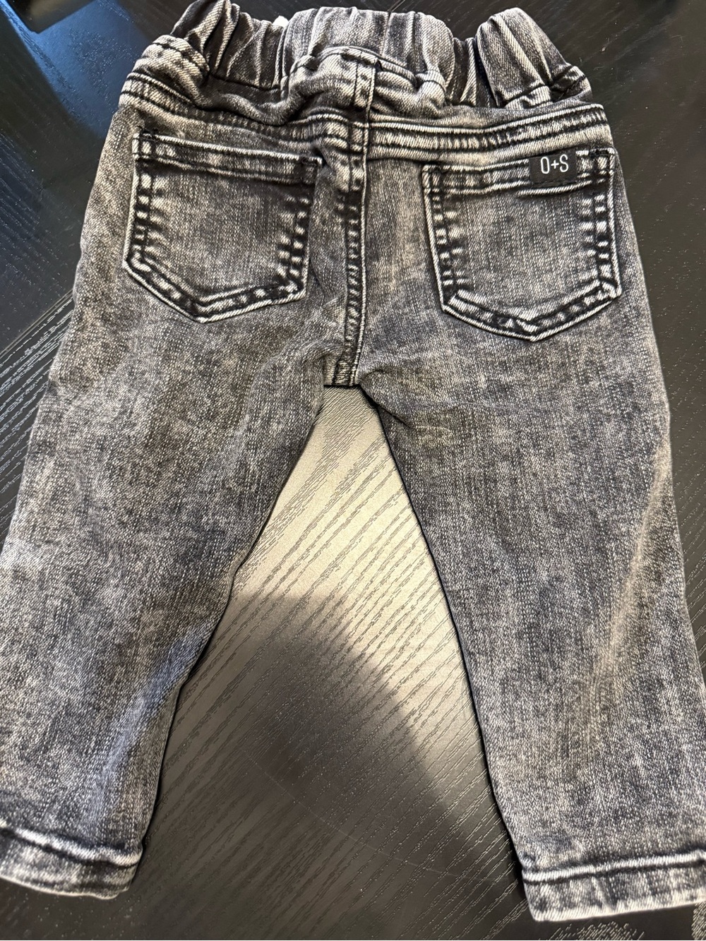 Scout Gray Wash Elastic Waist Kids Jeans